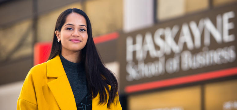 Haskayne student Sanya Chaudhry was featured as an Inspired Albertan.