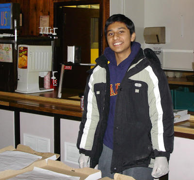 Ganesh at a fundraiser for the women's shelter in Red Deer, Alta.