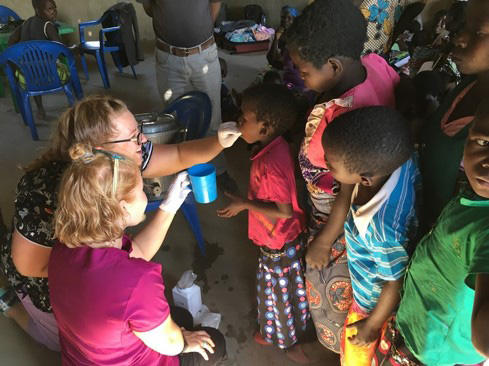 A village clinic in Malawi.