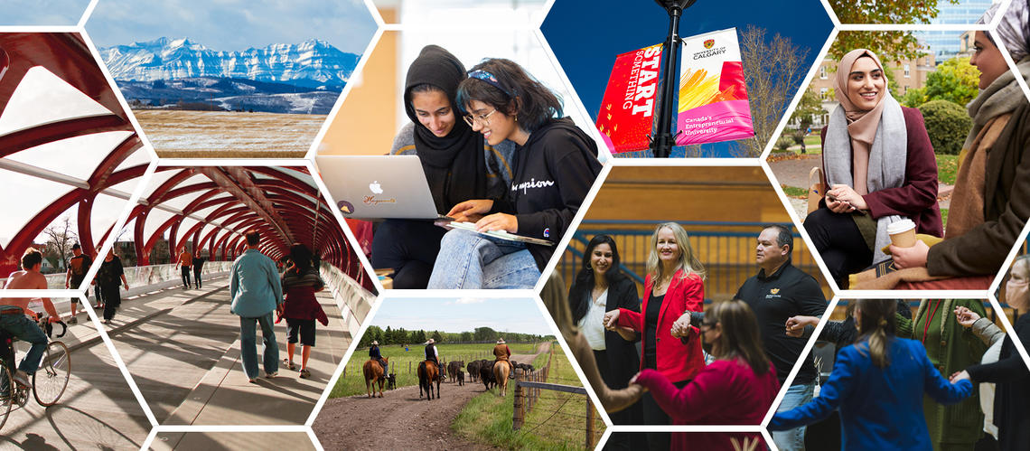 Photo collage for 2022 UCalgary Sustainability Annual Report