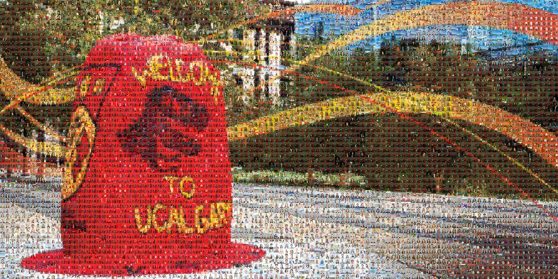 A photo mosaic of thousands of images from the Class of 2020 and Class of 2021 will permanently reside in Hunter Student Commons to honour alumni who reached their academic goals during unprecedented times. 