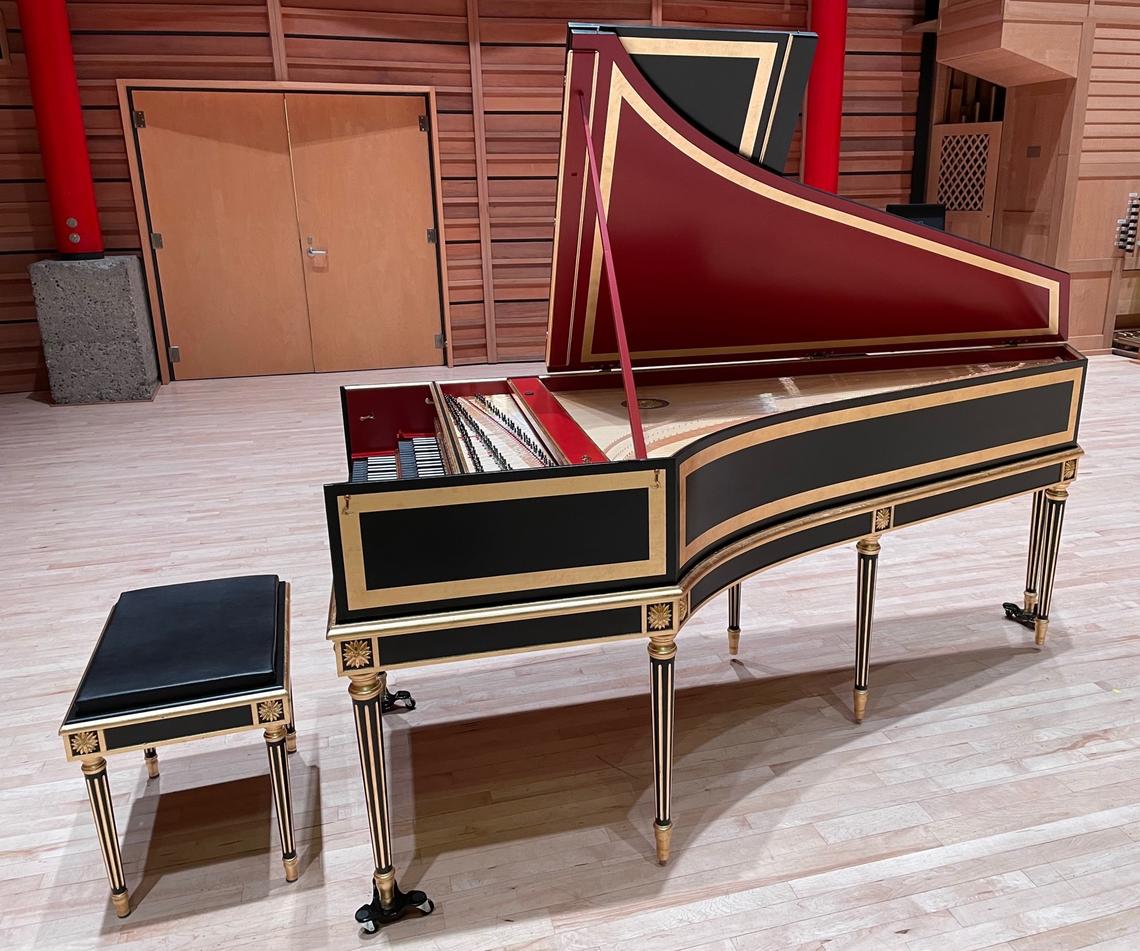 The Rozsa Centre houses a new harpsichord built by Vancouverite Craig Tomlinson