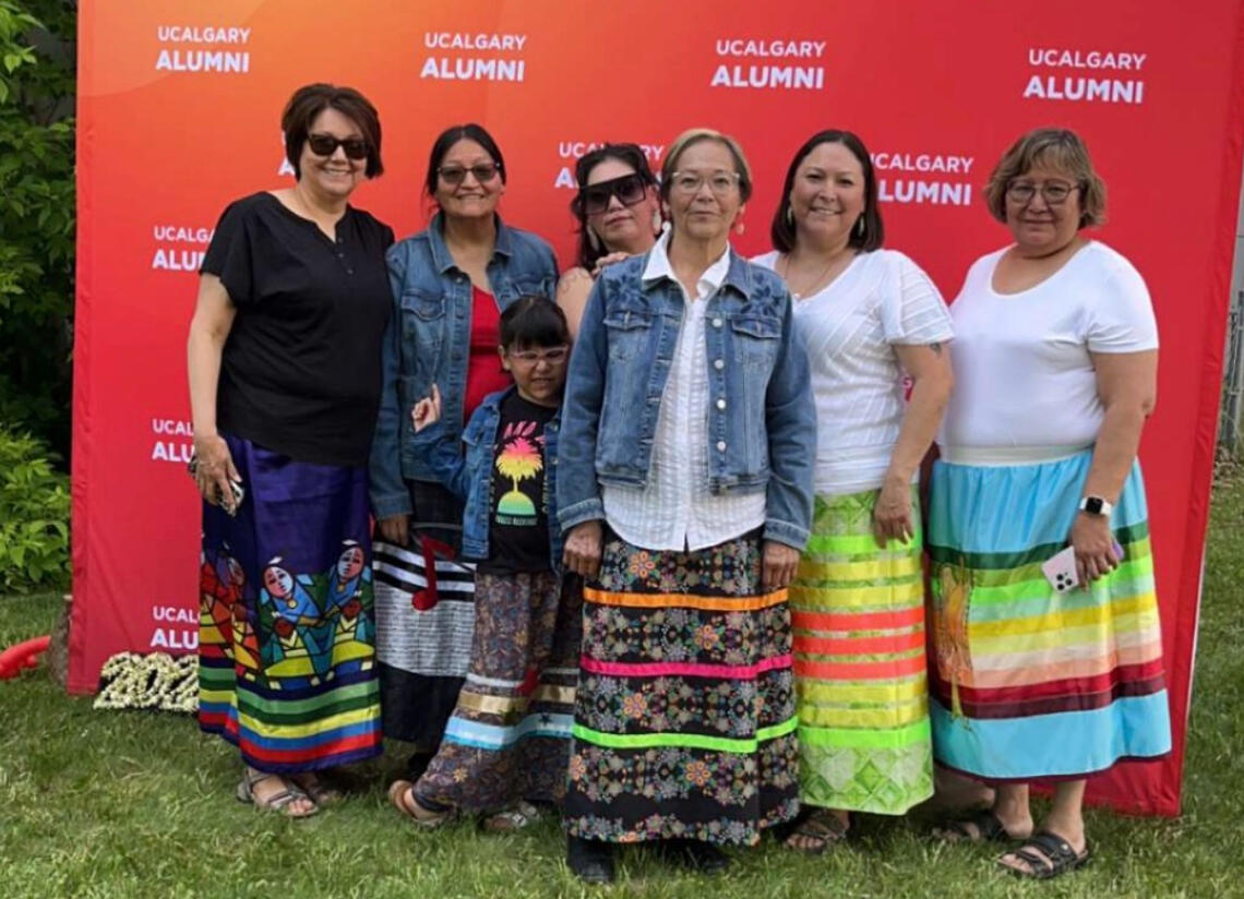 Cindy Myo family at the Indigenous Graduation Celebration in June
