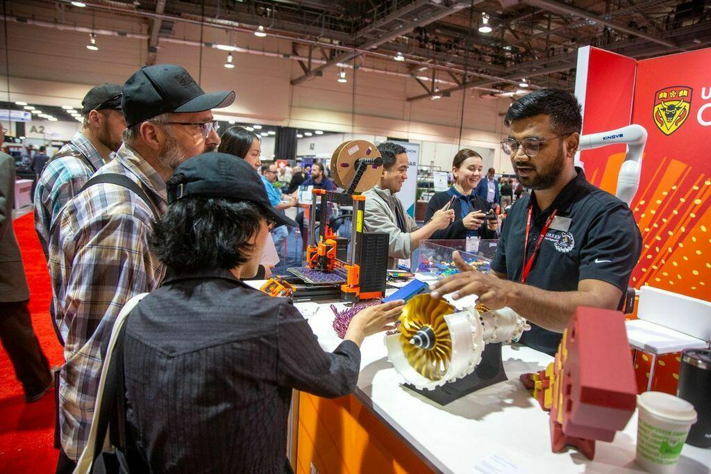 UCalgary booth, showcasing Schulich Makerspace