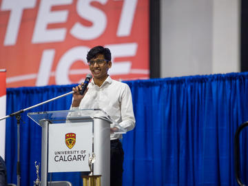 Sunand Kannappan, Emcee, second year undergrad student, University of Calgary