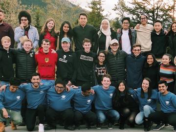 University of Calgary Debate Society team at fall training retreat in Banff.