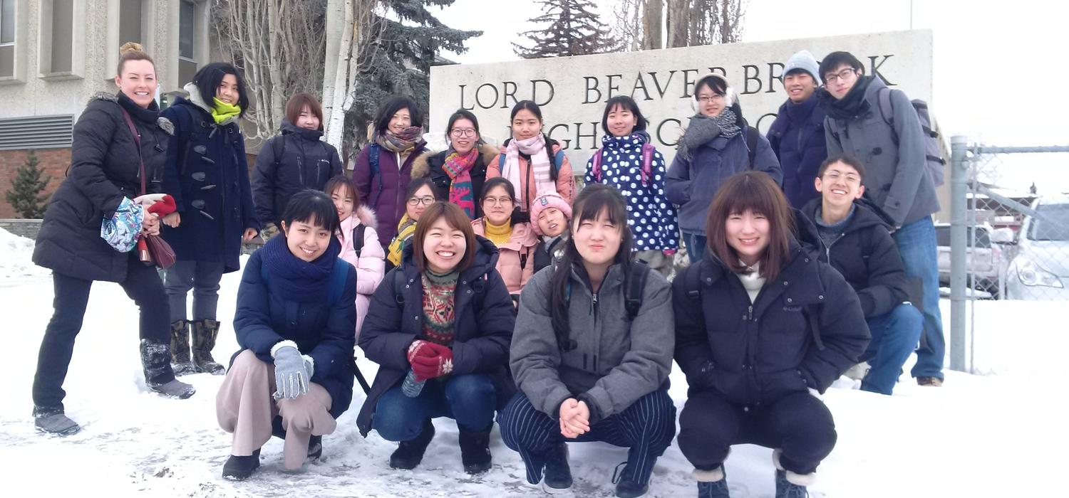 Lisa Fedorak with our TAB (Teaching Across Borders) students from China and Japan
