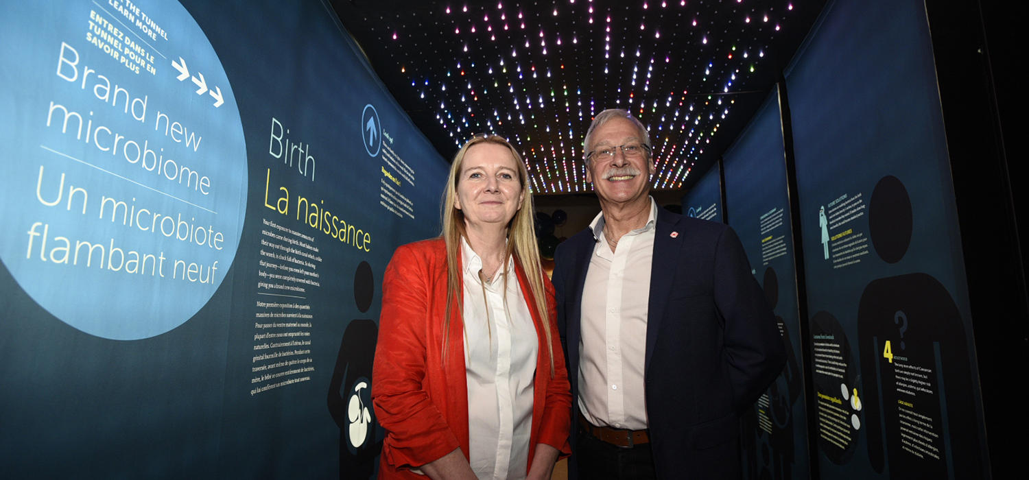 Kathy McCoy and Andre Buret at Canadian Museum of Nature