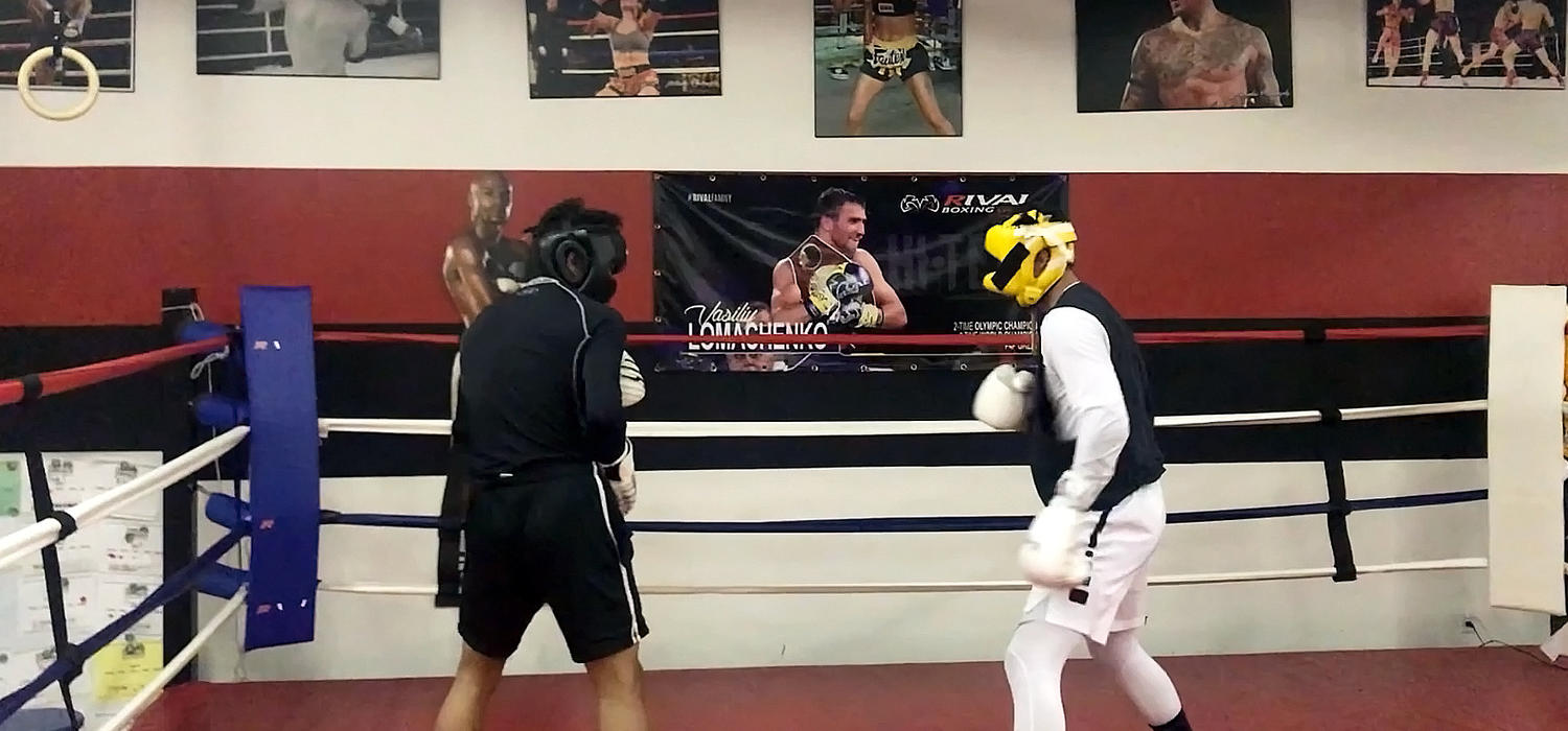 Sparring session at Impact Boxing & Fitness, Calgary, AB.