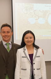 Prof. Steven Bednarski with Miao Li