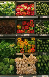 vegetables at a store