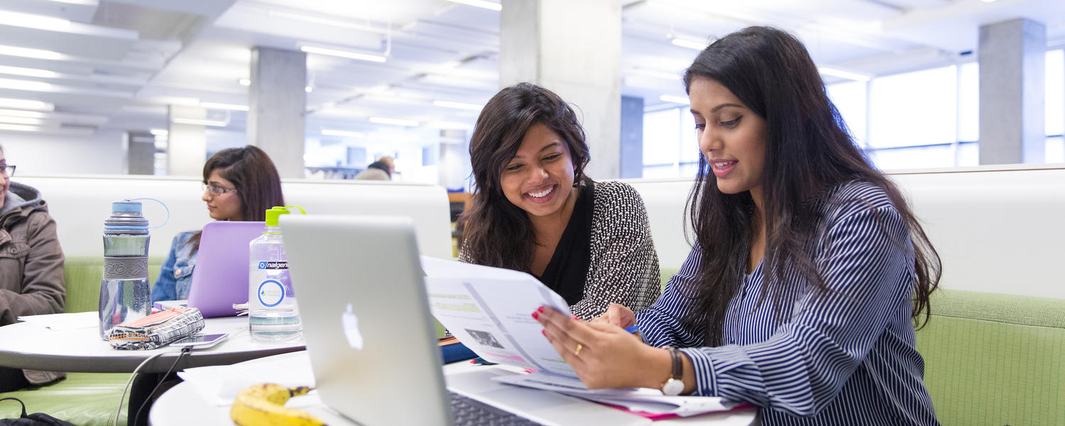 students studying