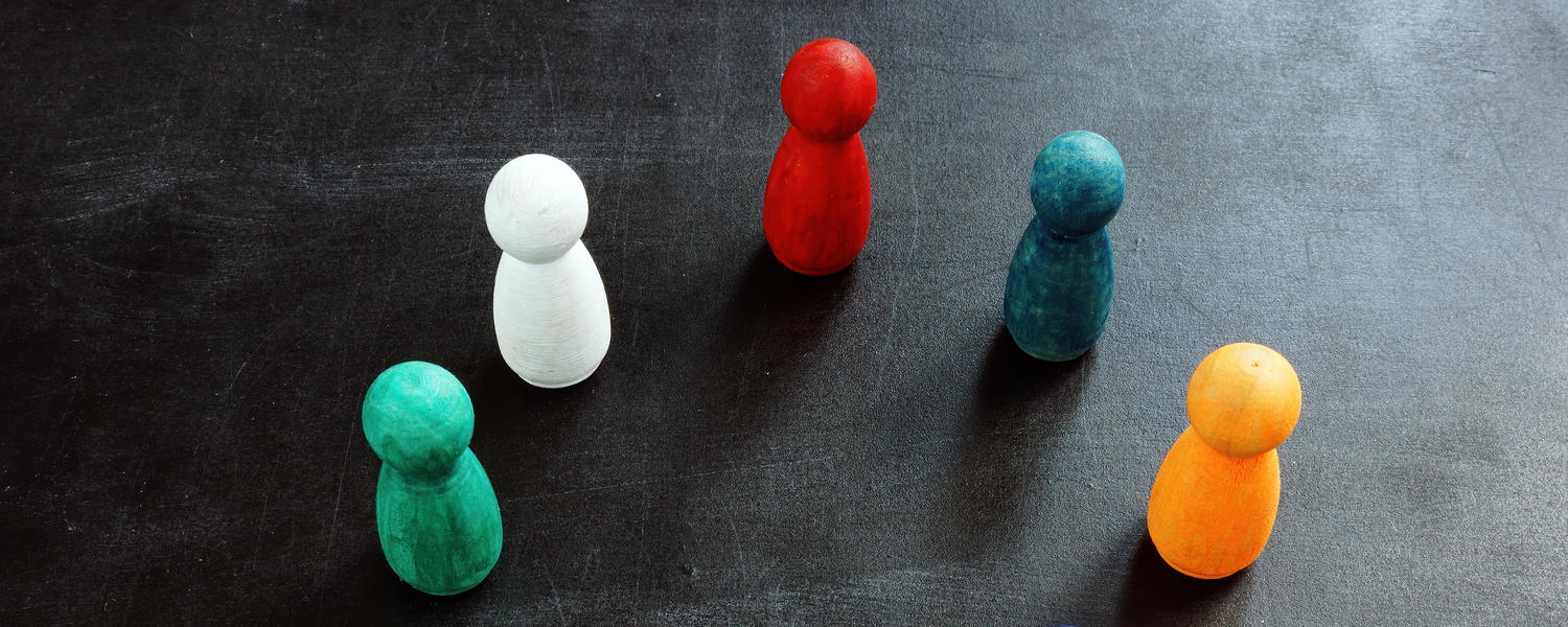 a collection of colorful figures as a concept of diversity