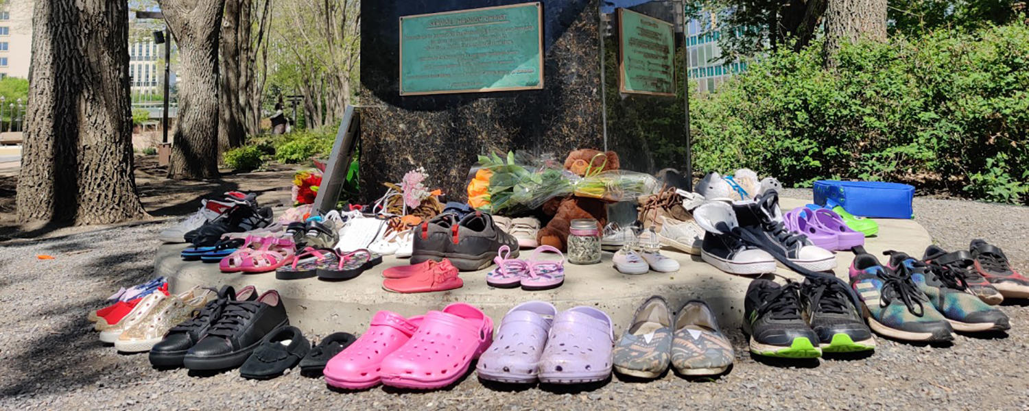 Vigil for 215 Indigenous children buried in unmarked grave