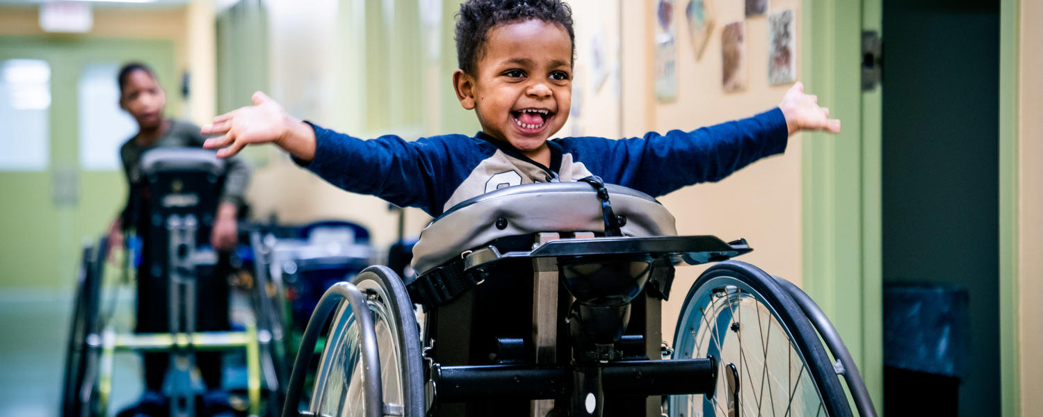 RES student in wheelchair