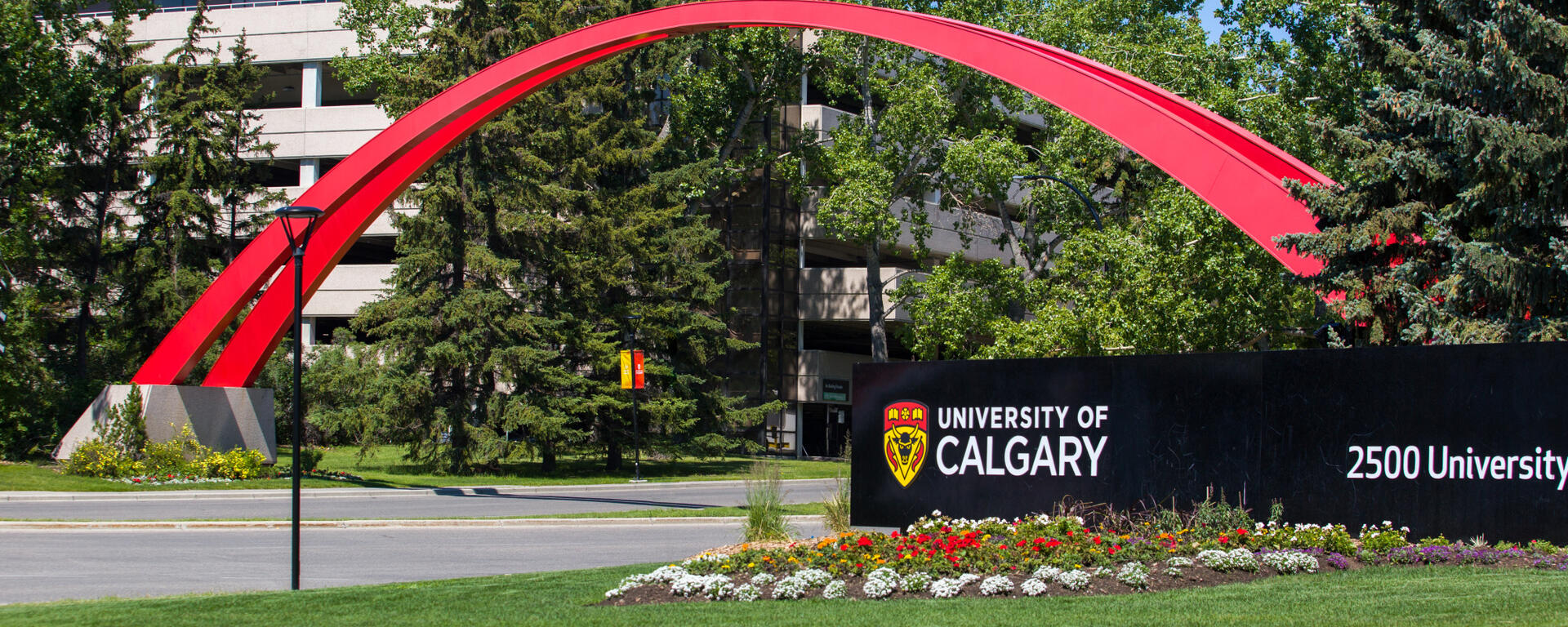 UCalgary arch and sign
