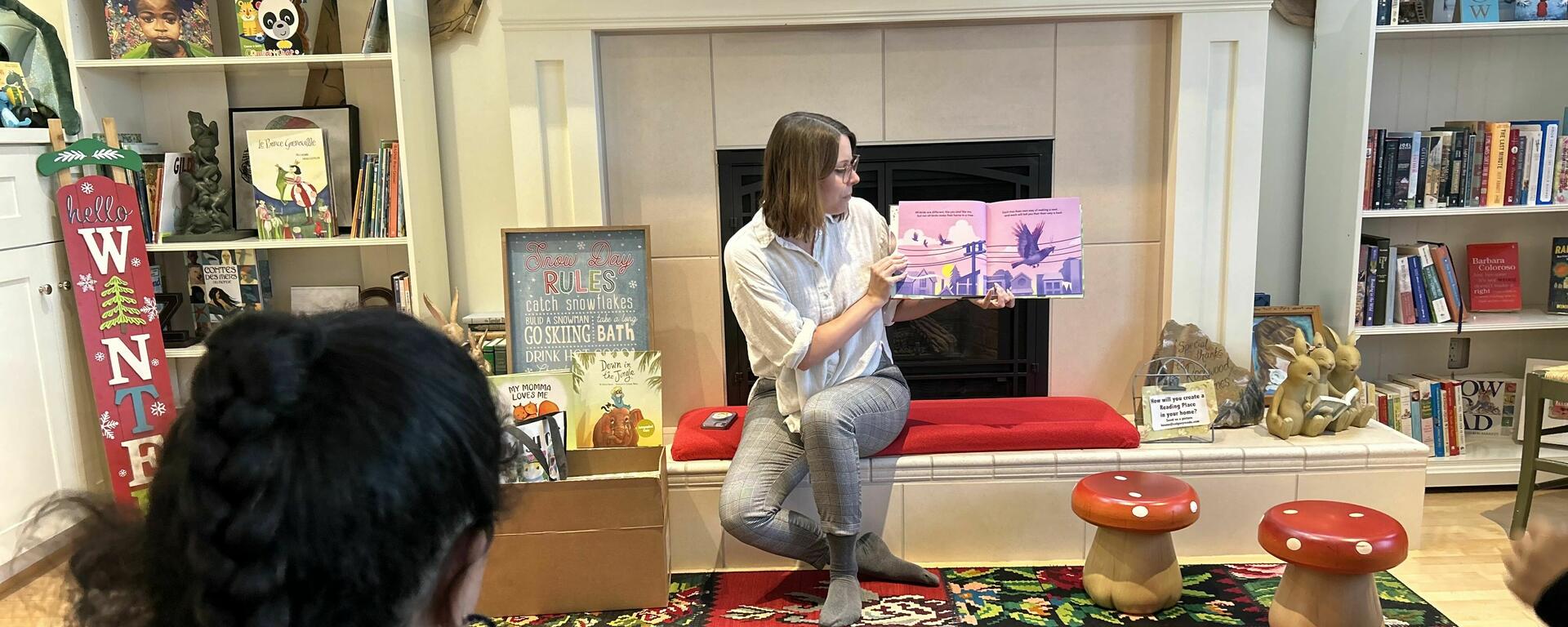 LRRH volunteer reading