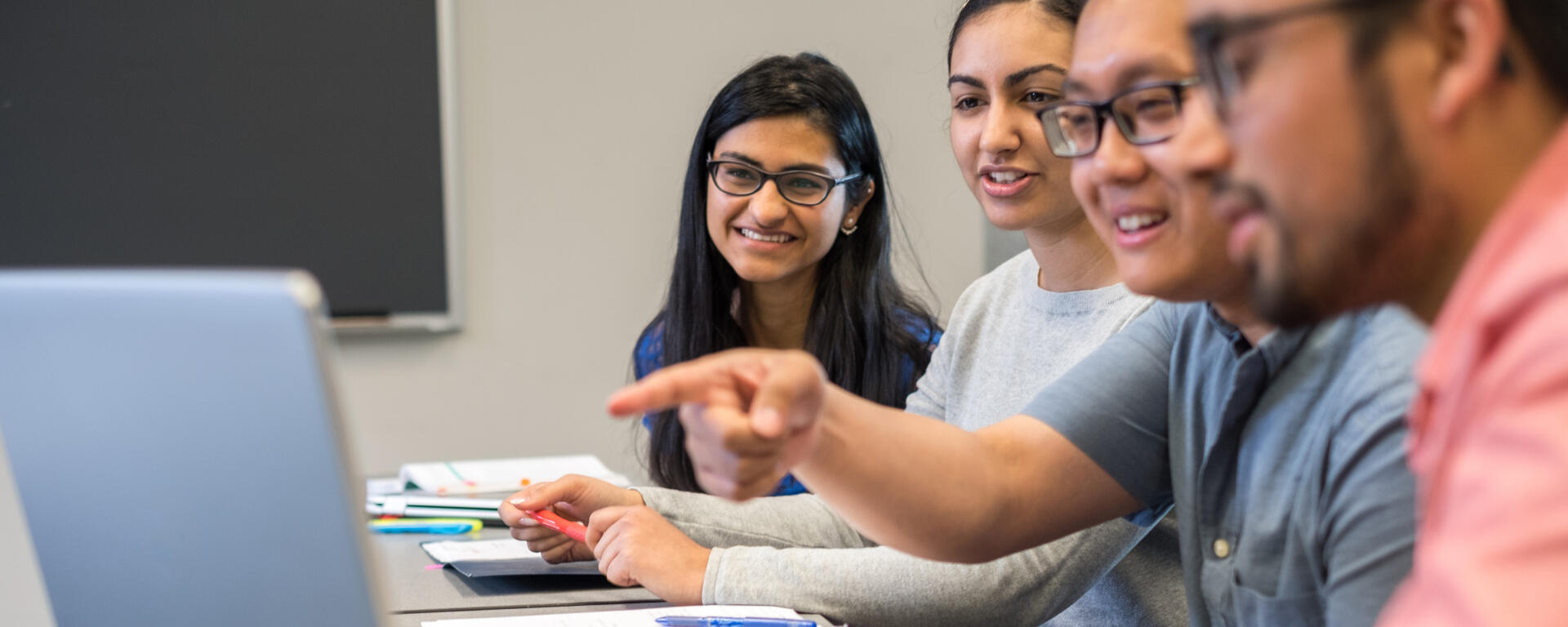 Students collaborating