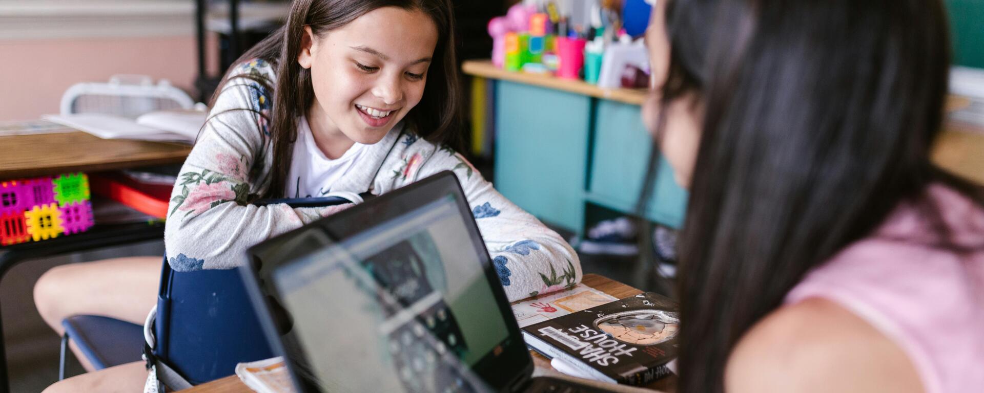 kids talking in class