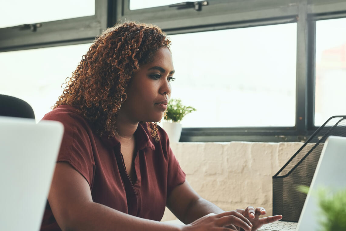woman on laptop