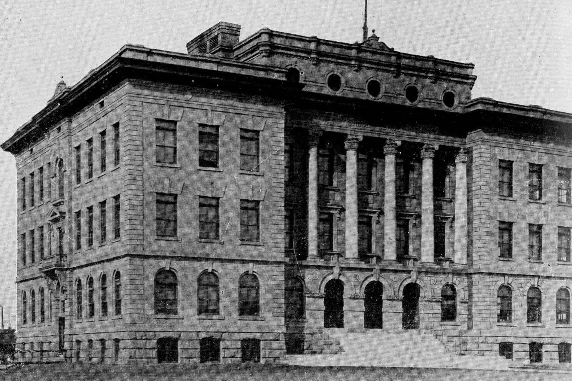  McDougall School - first site of the Alberta Normal School which opened November 8, 1908.