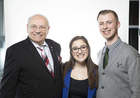 David Werklund with students