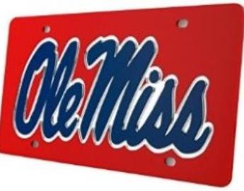 Ole Miss license plate