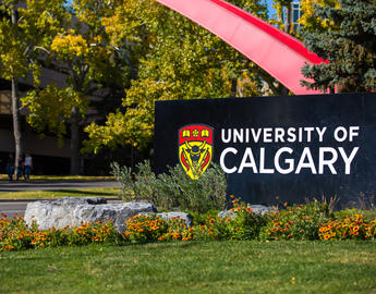 UCalgary arch and sign